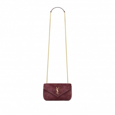 YSL LOULOU MINI IN SUEDE 821749 (20*12*5cm)